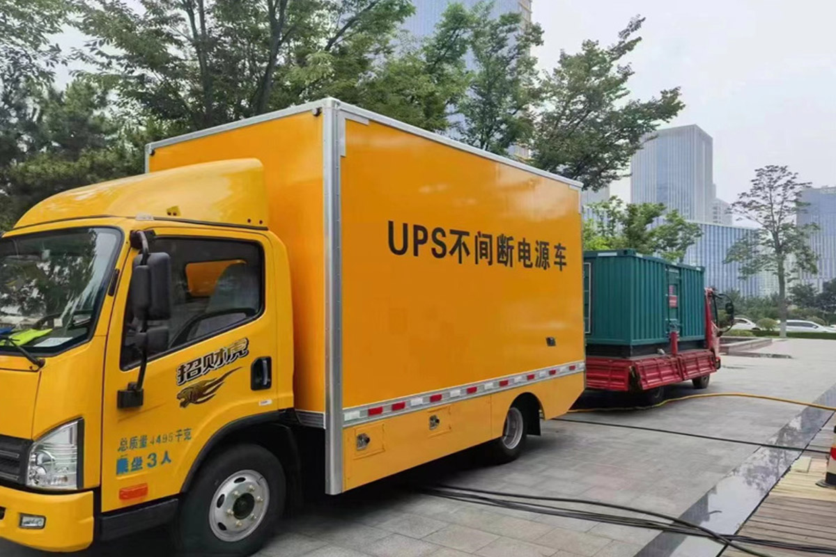 广河发电机租赁施工现场