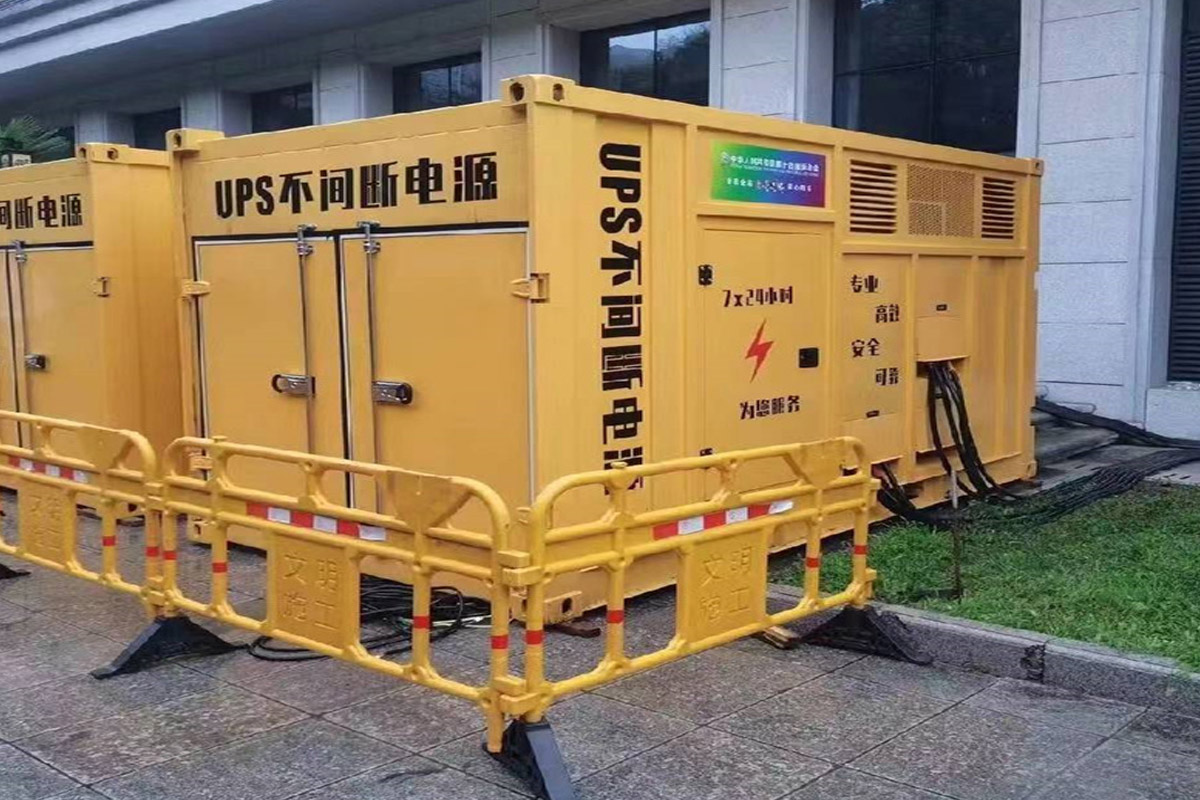 广河发电机租赁施工现场